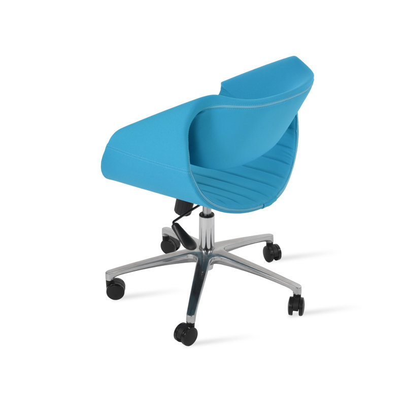 Chaise de bureau Seminyak, Turquoise