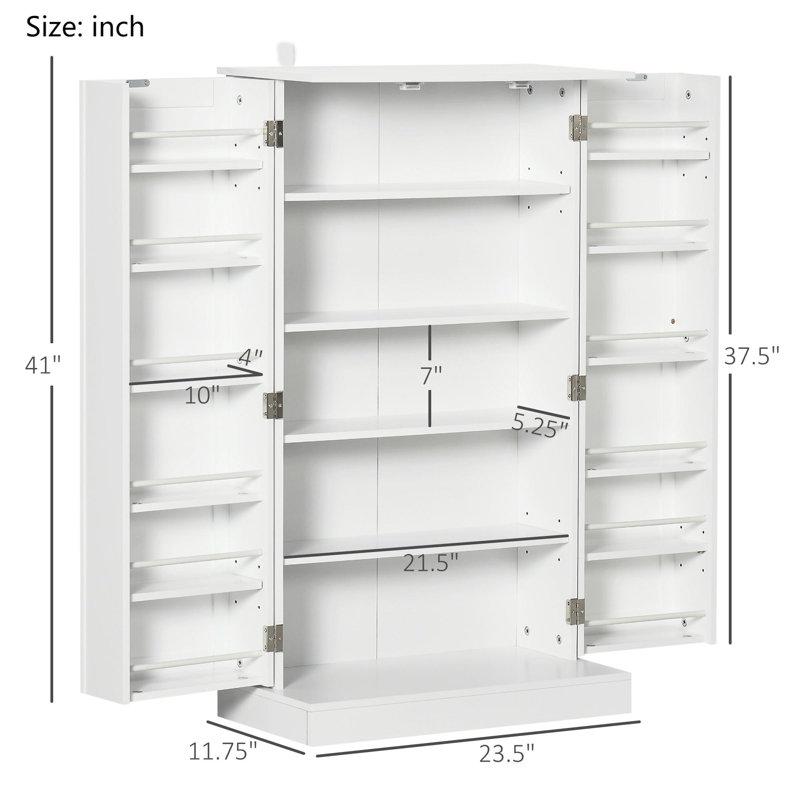 Garde-manger blanc moderne 41 po - Solution de rangement Space-Smart