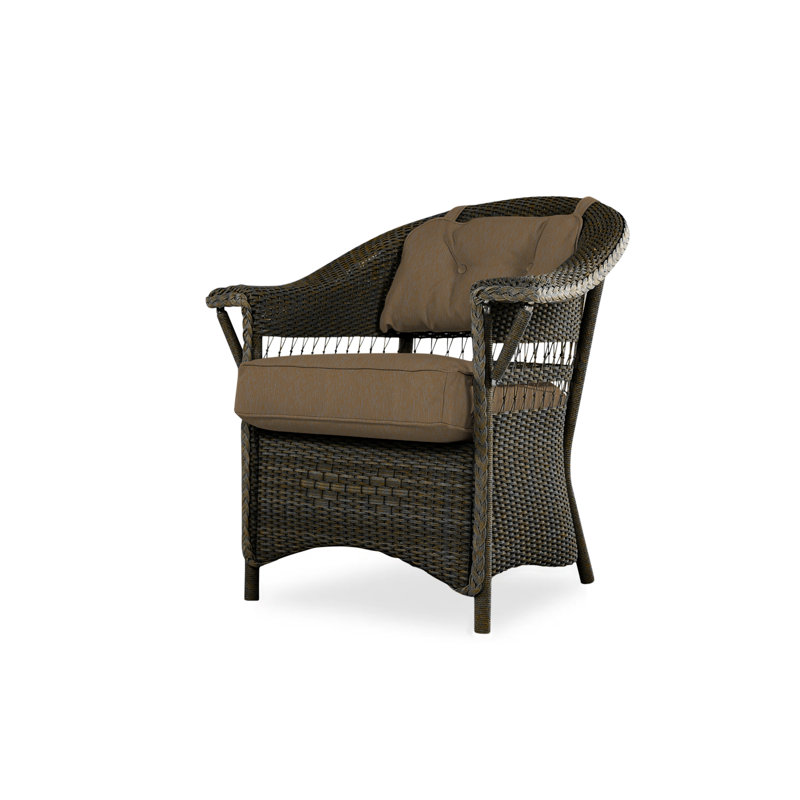 Nantucket Outdoor Dining Armchair, Decorline Navy, Mink