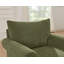 Chaise d'appoint rembourrée avec repose-pieds en chenille-743789303