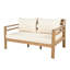 Ensemble de conversation d'extérieur en bois d'acacia avec coussins Fierro
