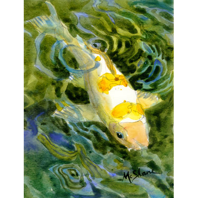 Poisson - Koi Recto-verso Jardin Flag