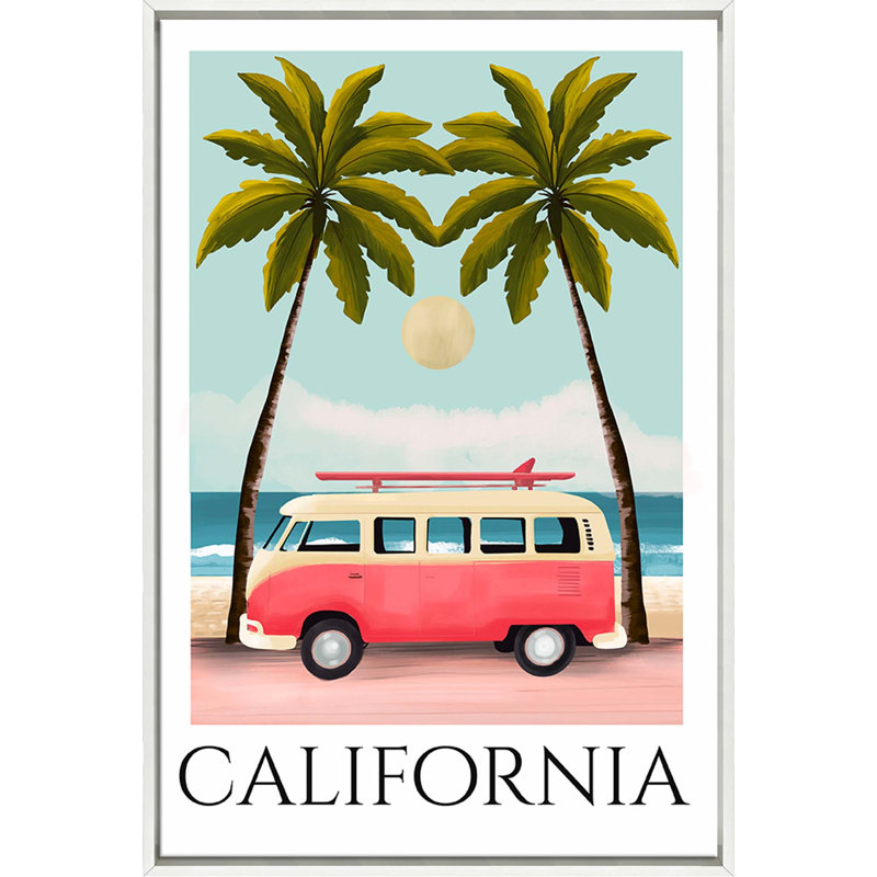 California Travel Poster - Framed, Medium