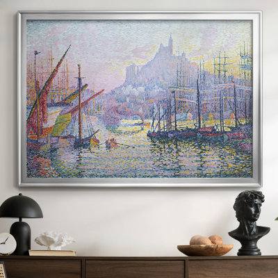 Le port de Marseille-Paul Signac-Toile tendue avec cadre 1905