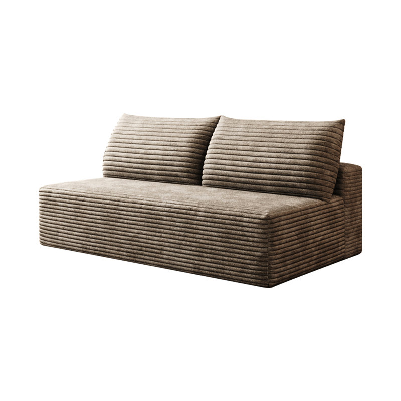 Canapé modulaire Camur en velours côtelé à 2 places Camel