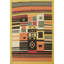 Tapis tribal à motif oriental kilim 8 x 10