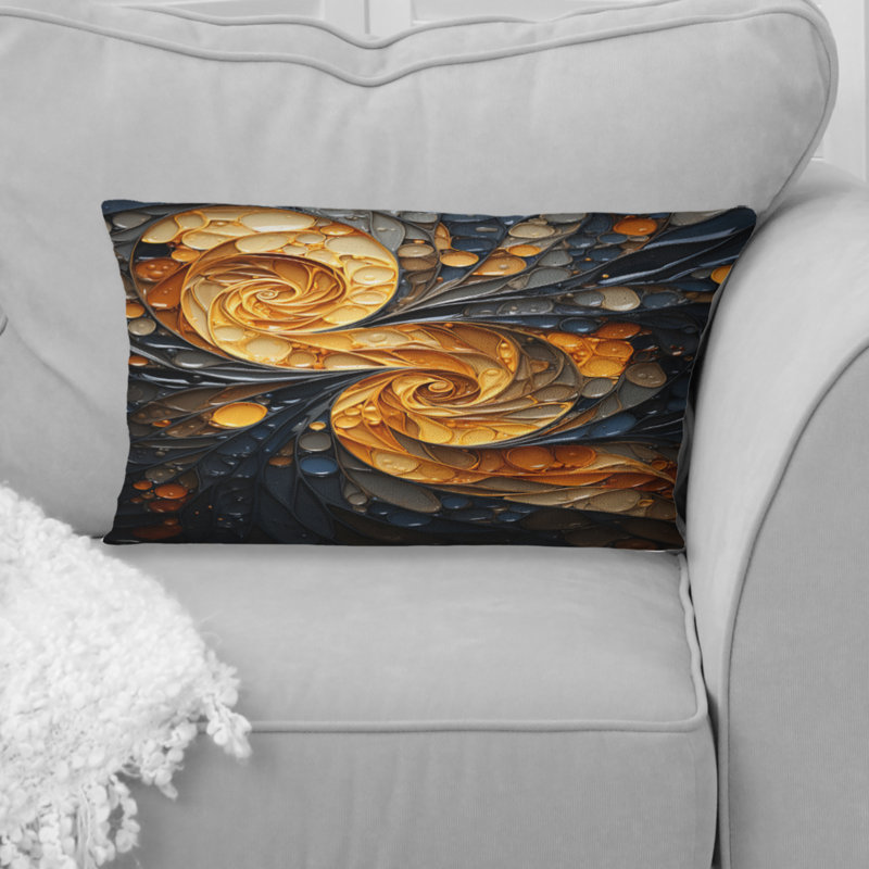 Coussin Spiral Tangle - Abstract Spirals