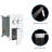 10 Inch Square Dual Shower Head System - Wall Mounted With Handheld Spray
