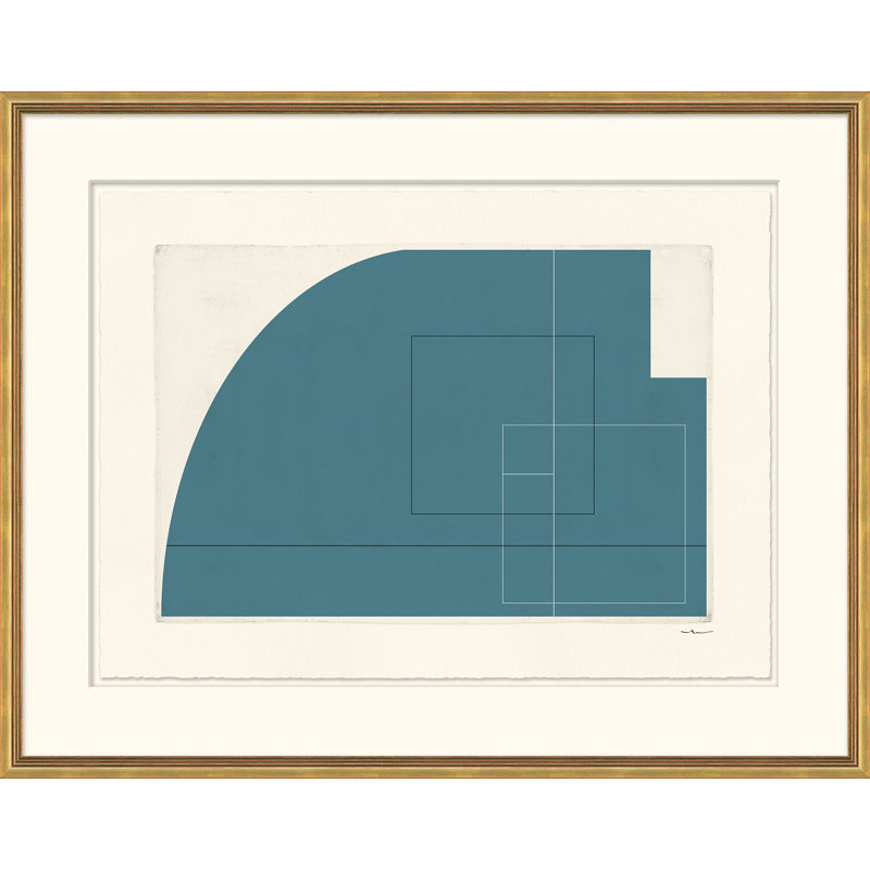 Euclid's Dream - Picture Frame Graphic Art Print on Paper, White, 22" H x 28" W x 1.13" D