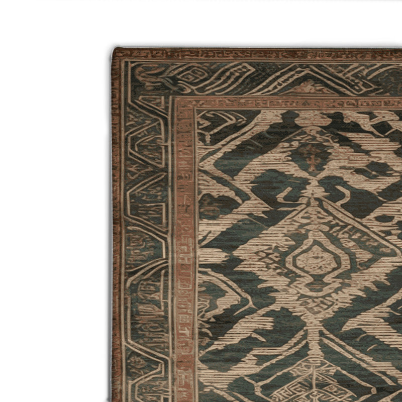Tapis intérieur et extérieur ArtDeco, Rectangulaire 8 pi x 10 pi