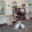 Fauteuil de coiffeur hydraulique avec repose-pieds - Fauteuil de salon de coiffure professionnel avec réglage facile de la hauteur