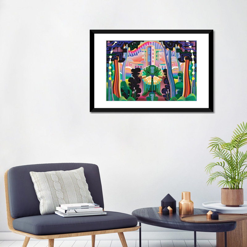 « kudzu », impression sur toile, H 24 po x l 32 po x P 1 po, Papier d'art encadré noir, Blanc