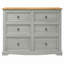 Commode 6 tiroirs Temarcus