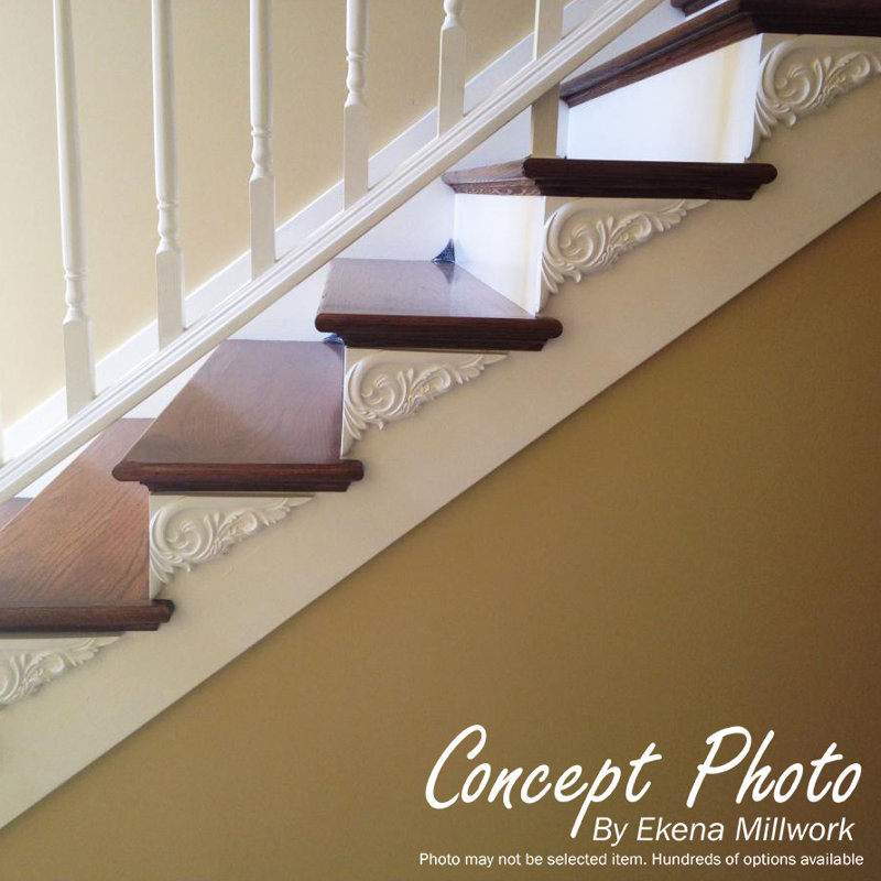 White Polyurethane Decorative Stair Bracket Moulding