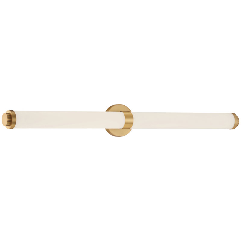 Barre de salle de bain 1 lumière, Or brossé
