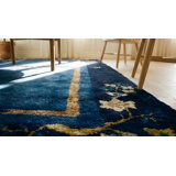 Wool Rectangle 1920s Knotted Chinese Hallway Runner Blue - Peking Antique Rug