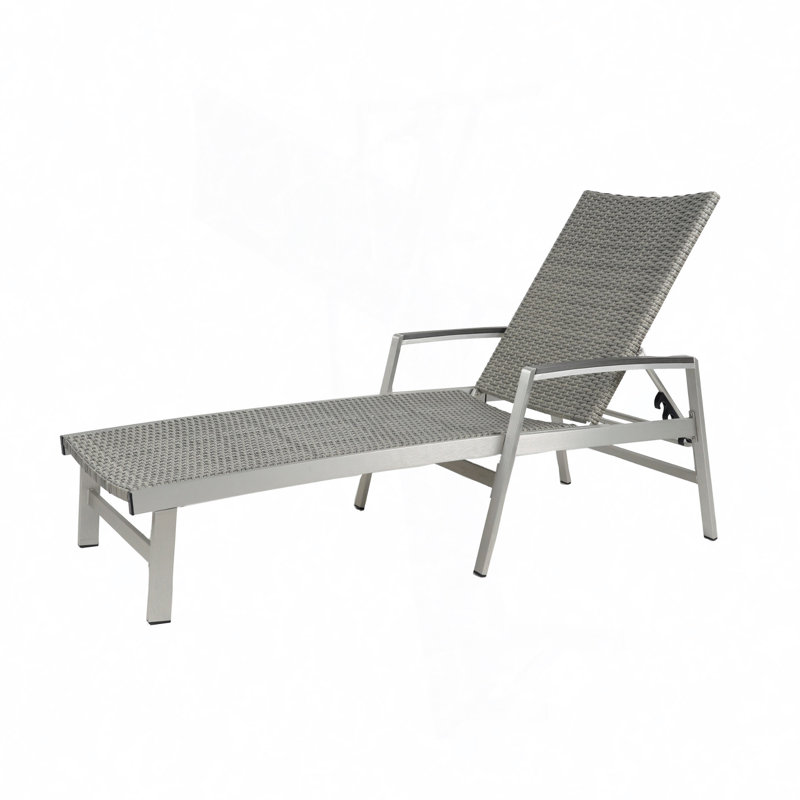 Marin 77.25" Long Reclining Chaise, Dark Gray, 2