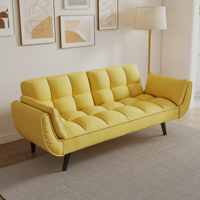 74 pouces canapé doux deux accoudoirs coussin décoratif confortable