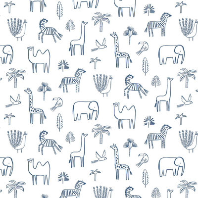 Funky Jungle 10.05m x 52cm Wallpaper Roll