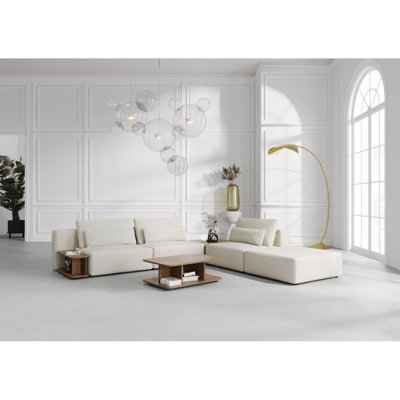 Nahoko ''3'' WITH POUF AND A SET OF TABLES - BEIGE 03