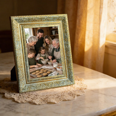 Cadre pour photo 3 pièces 11 po x 14 po doré antique