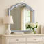 Miroir pour commode Eleena, verre biseauté, cadre, 41 x 42-117559390