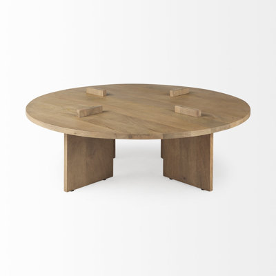 Table basse ronde Cool Grey Brown