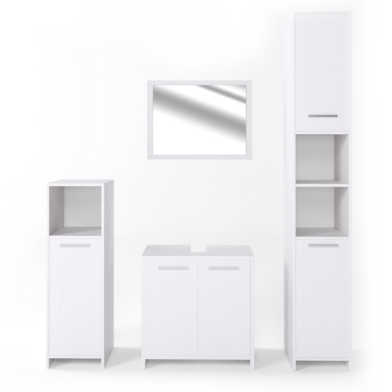 Vice Bathroom Storage Furniture Set, White