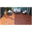 Carreaux de terrasse en bois d'acacia imbriqués à carreaux, plancher de bois franc d'acacia carré de 12 po x 12 po pour terrasse, banc, côté piscine