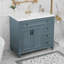 Meuble-lavabo élégant avec plusieurs options de rangement et design moderne
