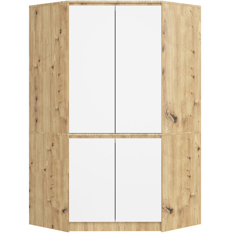 Sikanas 4 Door Manufactured Wood Wardrobe