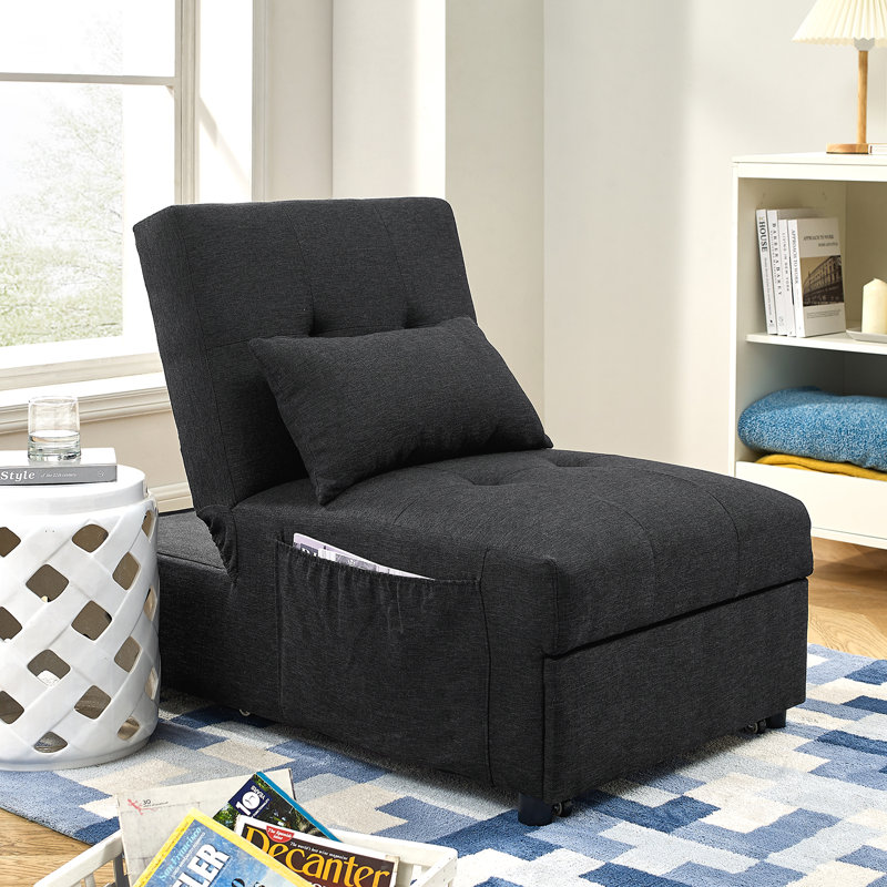 Chaise de patio avec coussins, 100 % polyester noir