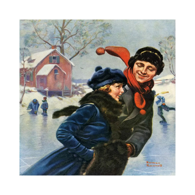Norman Rockwell - Wrapped Canvas Print, 45.72 cm H x 45.72 cm W x 3.175 cm D