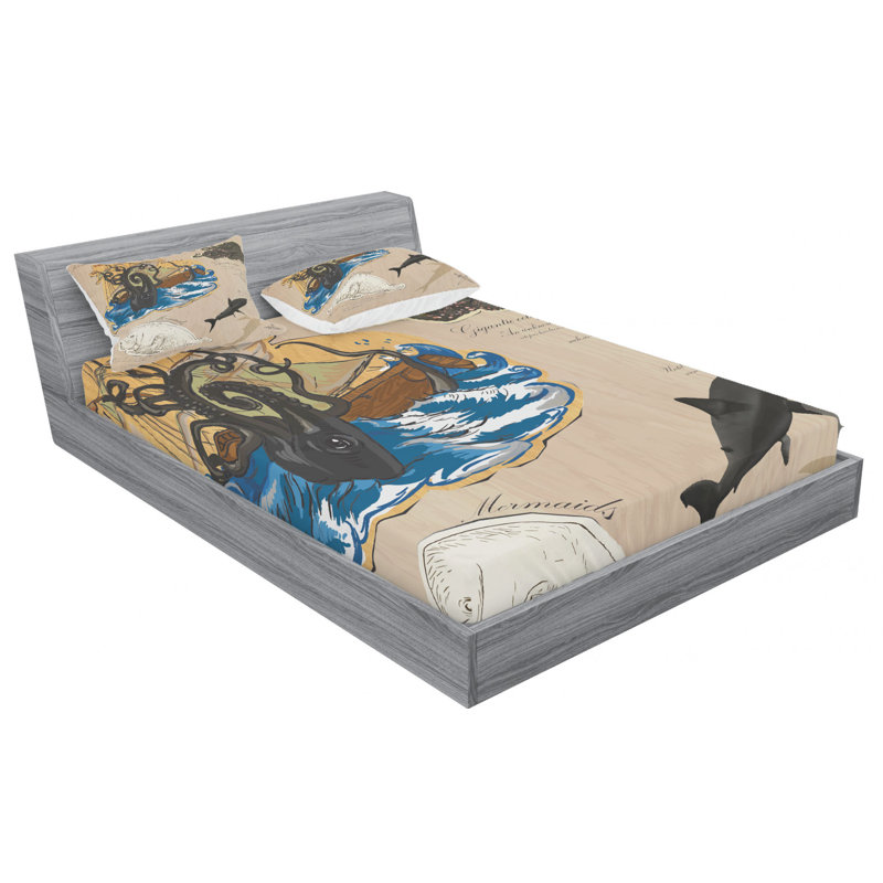 Microfiber Sheet Set, Full Sheet Set with Fitted Sheet