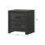 Table de chevet 2 tiroirs - Gris anthracite