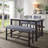 Grey And Weathered Espresso Counter Height Bench