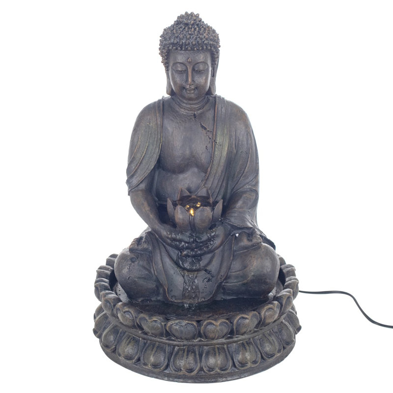 Aidin Indoor Sculptural Fountain with Lights