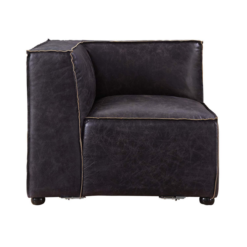Birdie modulaire - Wedge, cuir fleur ardoise antique