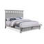 1pièce lit de pied de lit à charme rustique grand lit Greige doux bois naturel grain de bois massif-1054984132