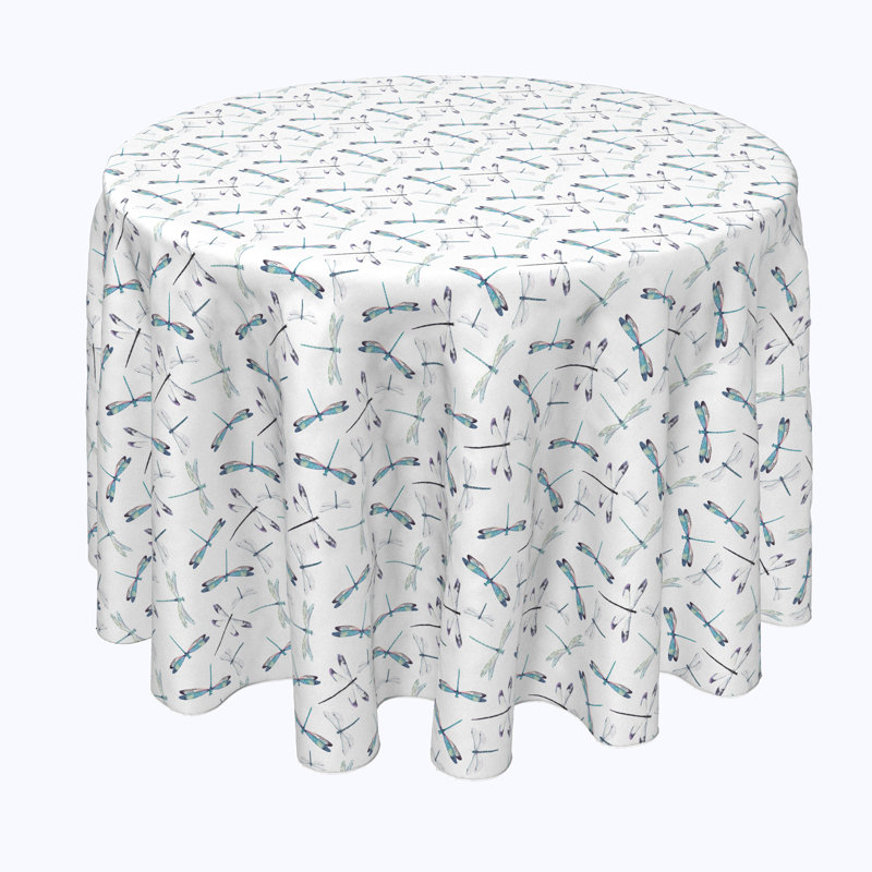 Brady Geometric Round Tablecloth, 96" x 96"
