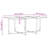 Set Of 4 Dark Grey Aluminium And Glass Large Expandable