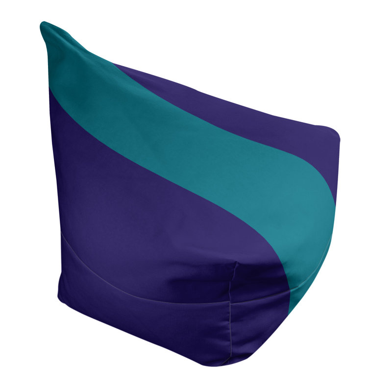Fauteuil à billes Washington, 31 po x 38 po x 42 po, Mauve foncé / bleu sarcelle / mauve foncé
