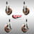316SS High Temp Glass Filled Nylon Stem Caster Set 2 Brake SCC