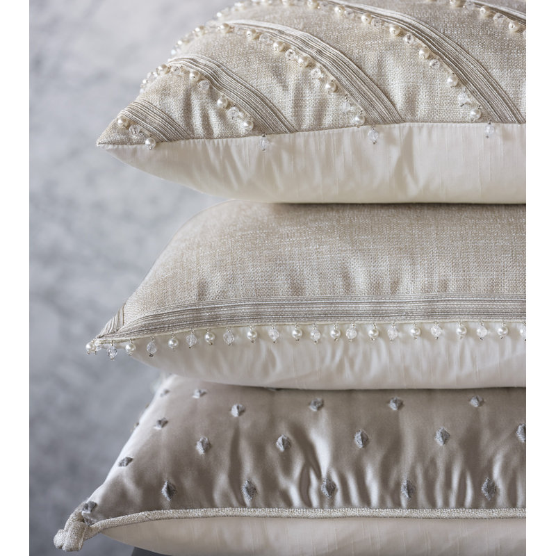 Isolde Square Pillow Cover & Insert, Faux down