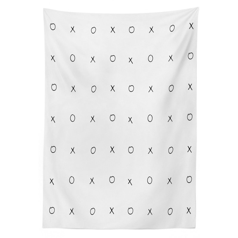 Xo Dining Room Kitchen Tablecloth, 84" L x 60" W
