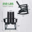 Fauteuil Adirondack berçant en plastique Hdpe surdimensionné et résistant aux intempéries avec coussin Bergues
