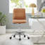 Ripple Armless Vegan Leather Drafting Chair In Black White-1984504249-1984504250