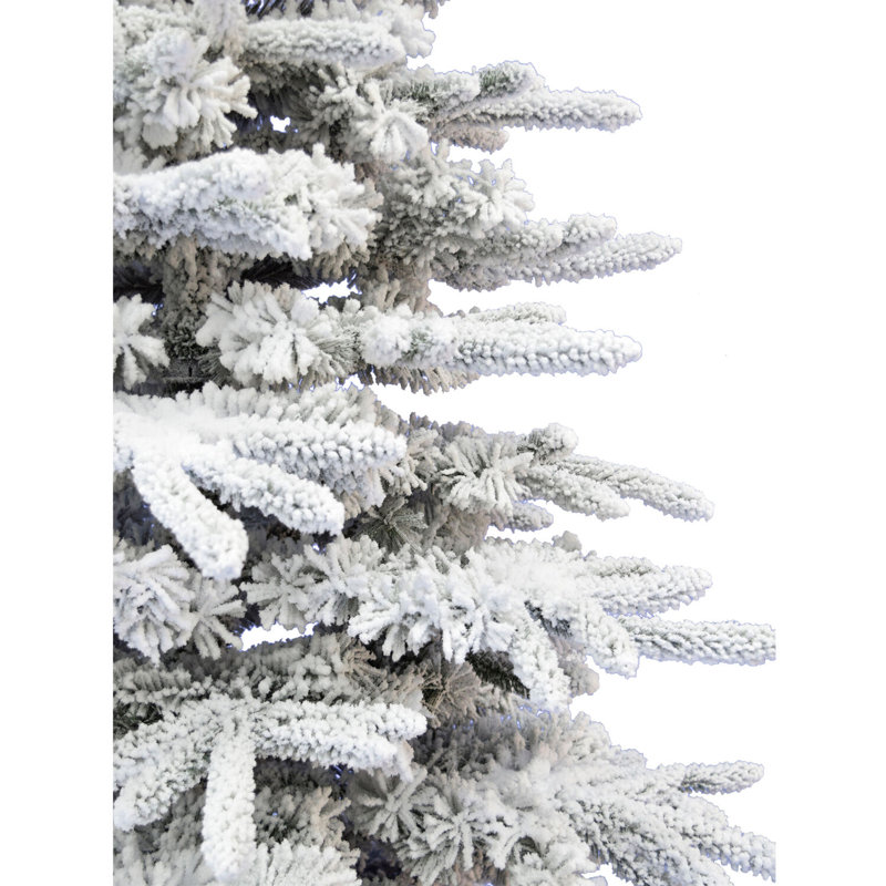Arbre de Noël artificiel enneigé 7,5 pi Pine Valley, H 7,5 pi