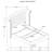 Grey Upholstered Queen Wingback Bed
