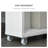 Slim Bathroom Cabinet with Wheels Storage Organizer, White